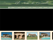 Tablet Screenshot of gliarchidicorsanello.it